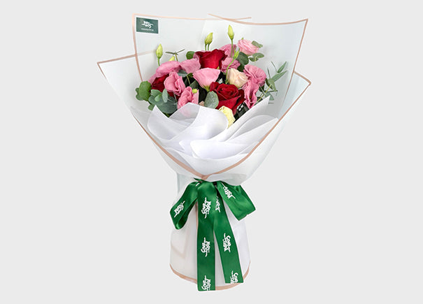 Blushing Grace Mixed Flower Bouquet