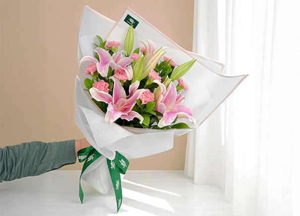 Elysian Bloom Mixed Flower Bouquet (ROA307)