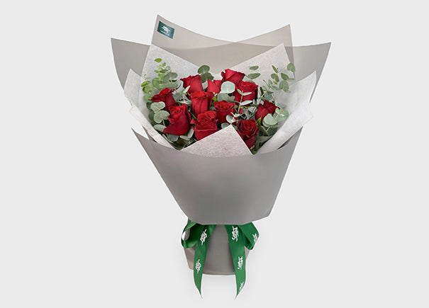 Crimson Devotion Mixed Flower Bouquet