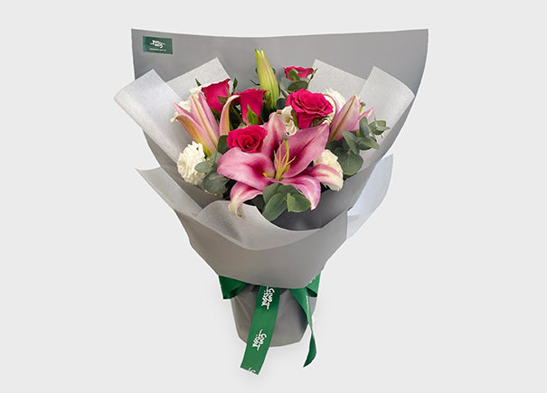 Rosé Reverie Mixed Flower Bouquet