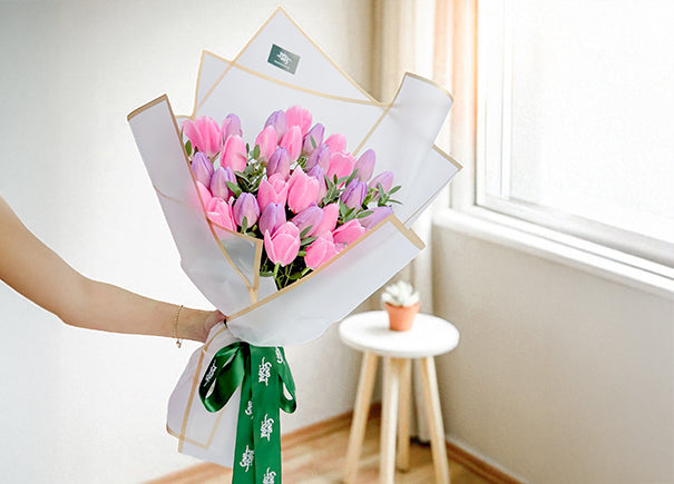 Poetic Embrace Mixed Flower Bouquet