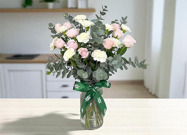 Ethereal Poise Mixed Flower Arrangement