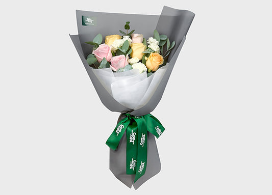 Amber Dawn Mixed Flower Bouquet