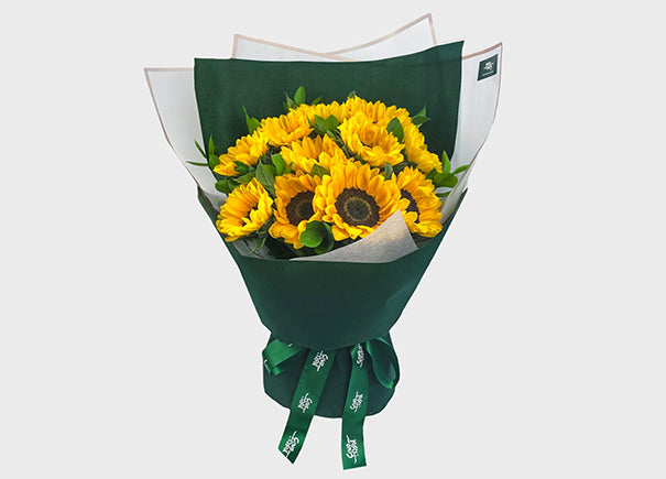 Golden Horizon Mixed Flower Bouquet