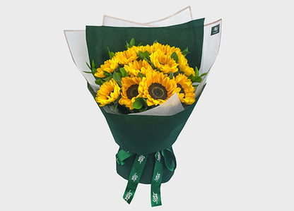 Golden Horizon Mixed Flower Bouquet