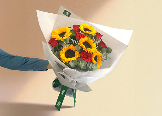 Radiant Heart Mixed Flower Bouquet
