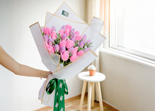 Poetic Embrace Mixed Flower Bouquet