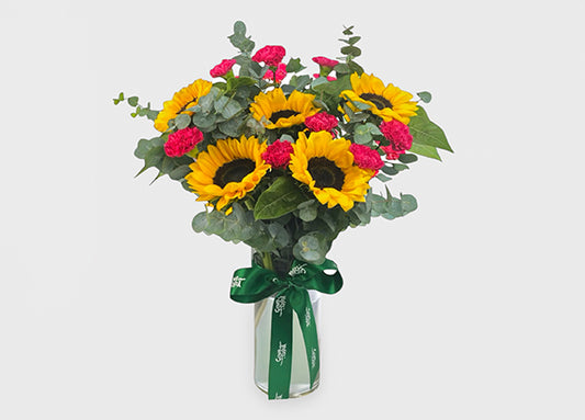 Sunlit Joy Mixed Flower Arrangement