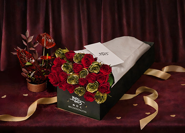 Valentine’s Day Eternal Love Red Rose Gift Box 24 (ROAVJ39-024)