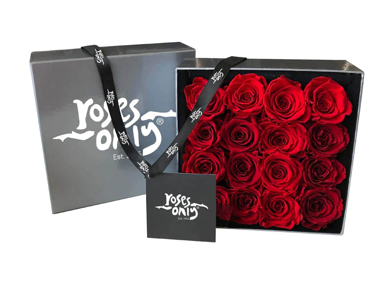 Valentine's Day Red Infinity Preserved Roses 16 (VFROA13-016)