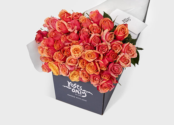 Cherry Brandy Roses Gift Box 50 (ROA06-050)