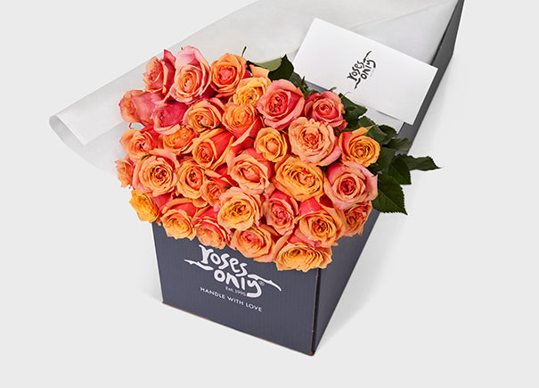 Cherry Brandy Roses Gift Box 30 (ROA06-030)