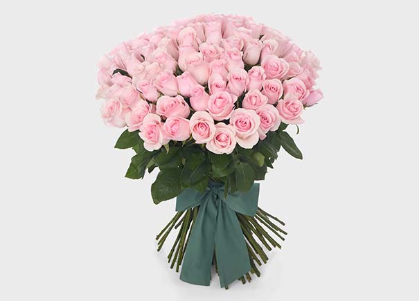Long Stem Pink Roses Bouquet (ROA101)