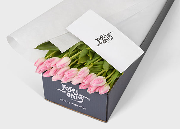 Pink Tulips Gift Box (ROA159)
