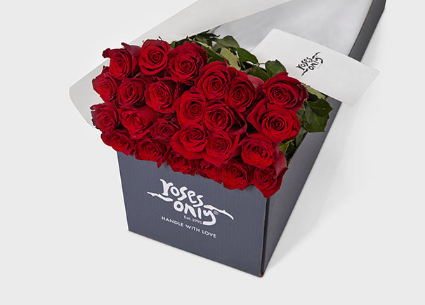 Happy Birthday Surprise with Red Roses Bouquet