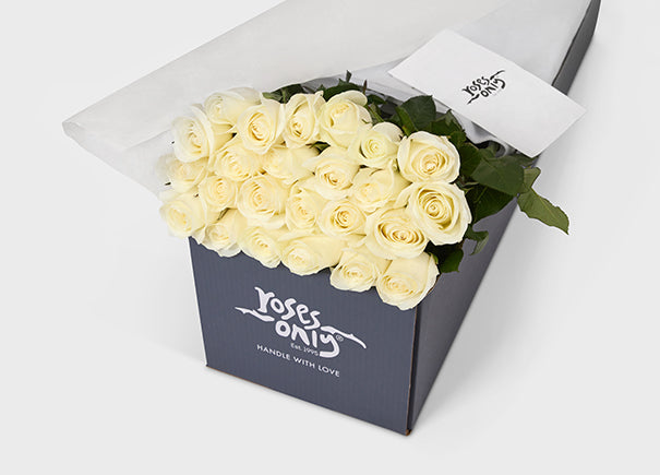 White Roses Gift Box 24 (ROA04-024)